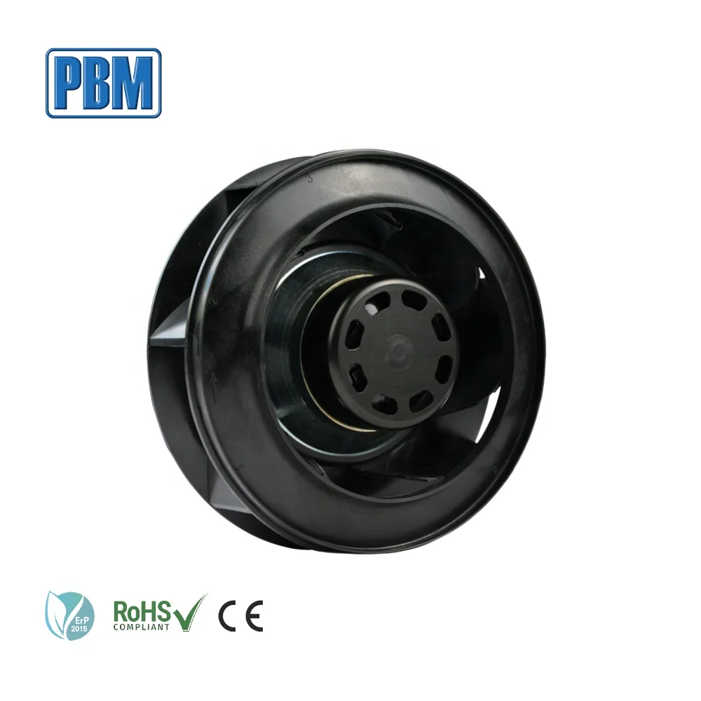 225mm Waterproof DC 24V 48V Centrifugal Ventilation Fan with EC Motor
