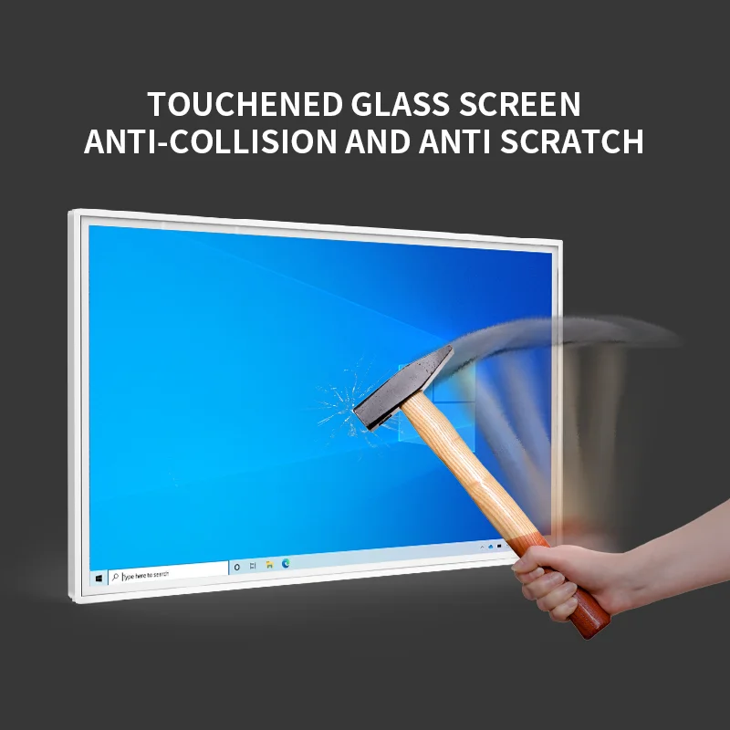 Wall Mount Android Digital Signage Smart LCD TV Display Menu Board Indoor PC Touch Screen for Advertising Display