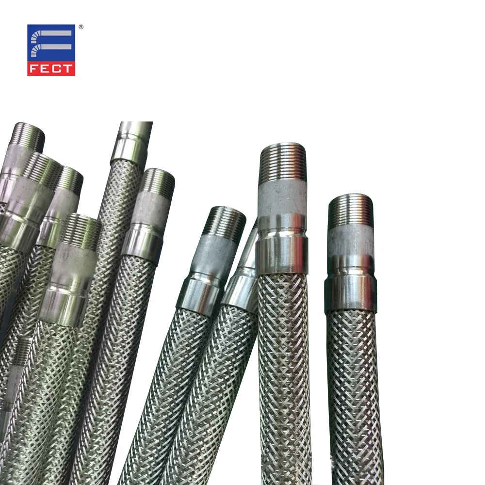 factory hot sale flexible metal conduit stainless steel wire braiding extensible flexible metal hoses