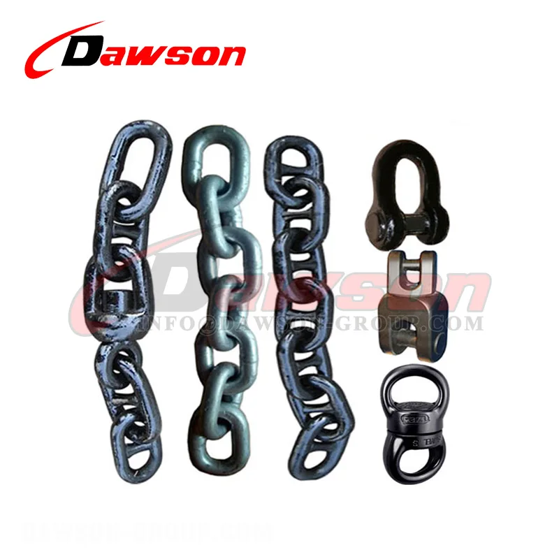 DAWSON Qingdao такелаж, китайская фабрика, горячая оцинкованная или окрашенная черная шпилька/нешипованная морская якорная цепь