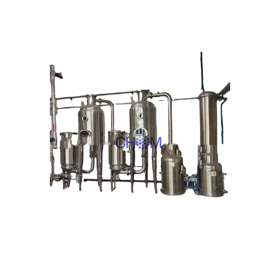 Heat pump evaporator 3 tons titanium chemical multi-effect MVR forced circulation extraction crystallizer