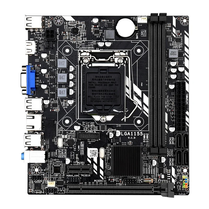 H61M LGA 1155 Motherboard H61 Chipset Motherboard SATA2.0 Port Socket DDR3 support LGA1155 PCI E 8X