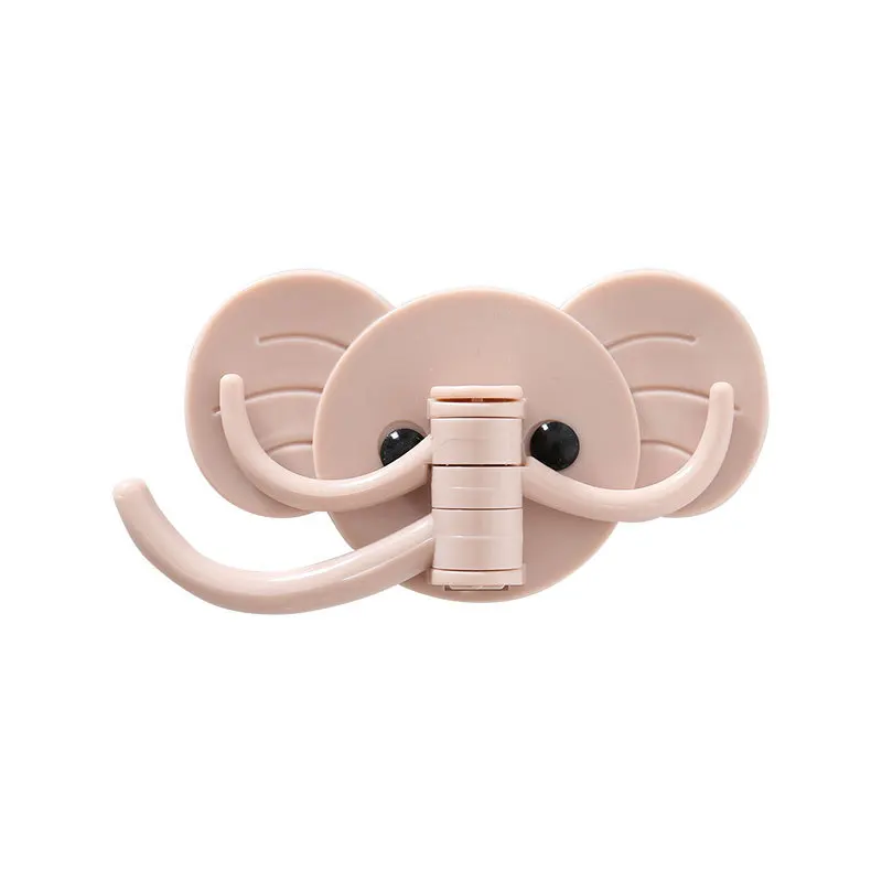 Cute cartoon hook strong adhesive door rear key bag kitchen non-trace paste bathroom non-perforated wall hanging