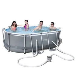 5614A  above ground plastic steel frame swimming pool outdoor family frame set power adult swimming pools For Garden