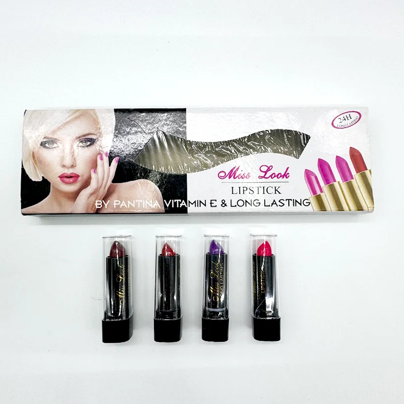 MISS-LOOK Velvet Matte Liquid Lipstick Set 6 Colors Wholesale Cosmetics High Pigmented Waterproof Moisturizing Lipgloss Makeup