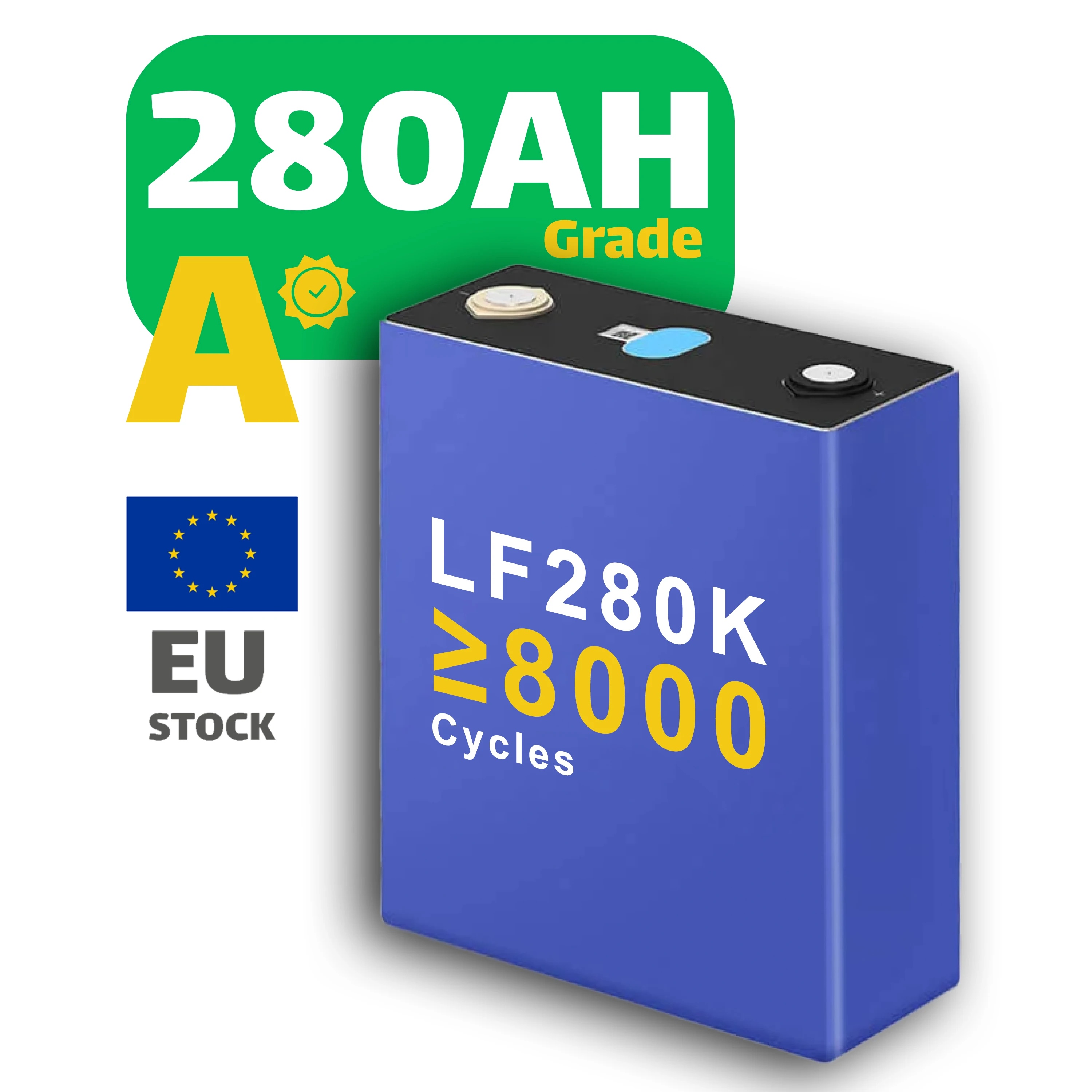 EV 280Ah V3 8000 цикл класс A призматический литиевый элемент LF280K 3,2 V 304Ah 314Ah 12V 24V 48V автономная солнечная батарея Lifepo4