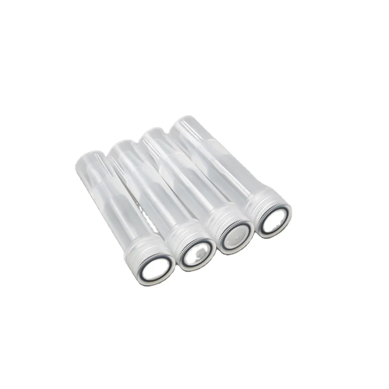 0.6ml 1.5ml 2.0ml Plastic Tube Screw Cap Joint with Screw Glass Test Tubes Screw Cap Tube with Threaded Pipe