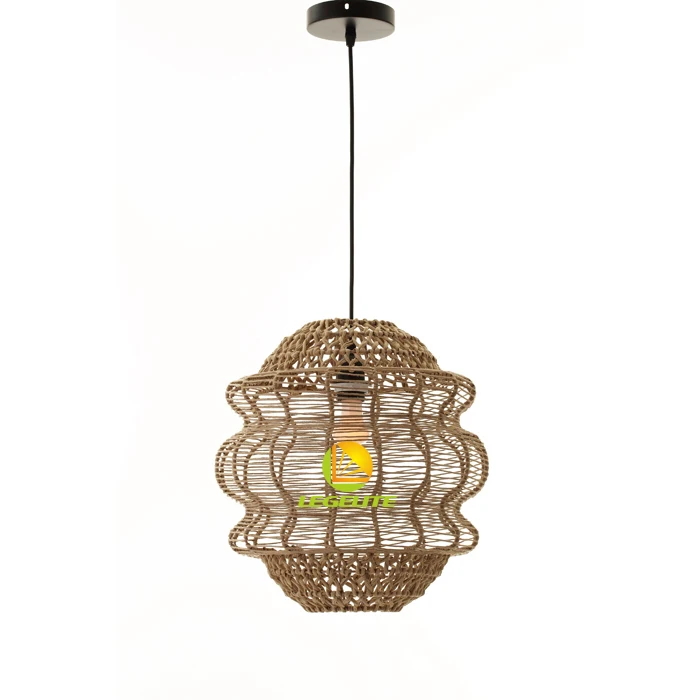 Scandinavian Rattan Chandelier Shades Rattan Pendant Light Shade Hanging Rattan Light Bamboo Hanging Lamp for Hotel