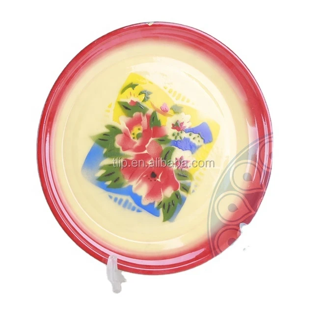 PEACOCK Enamel Round Tray 25-80cm