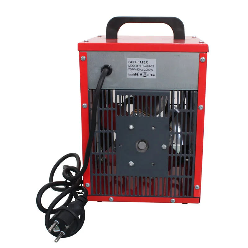 Waterproof Portable Home Installation Garage Electric Workshop Equipment Fan Heater