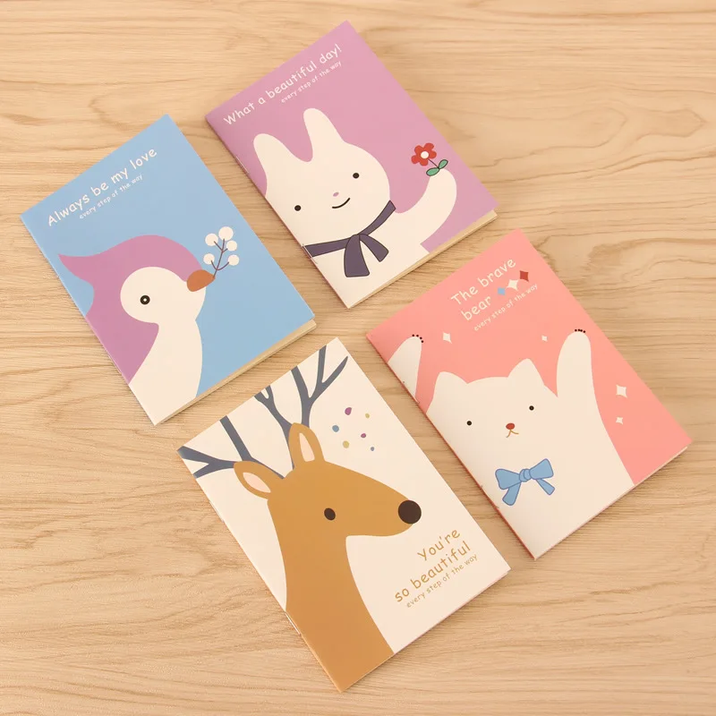 New High Sales Small Cartoon Daily Planner Notebook Children Line Book Notepad