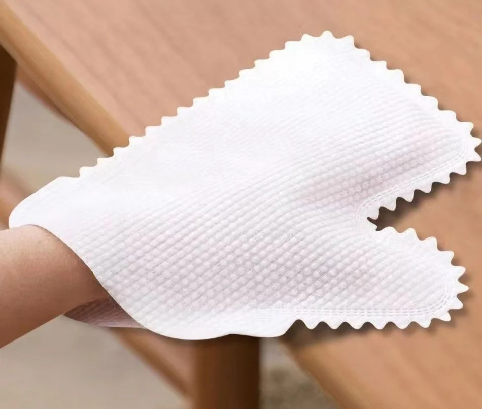 Lazy rags gloves multi-functional cleaning household artifacts non-woven dry and wet rags disposable dust gloves