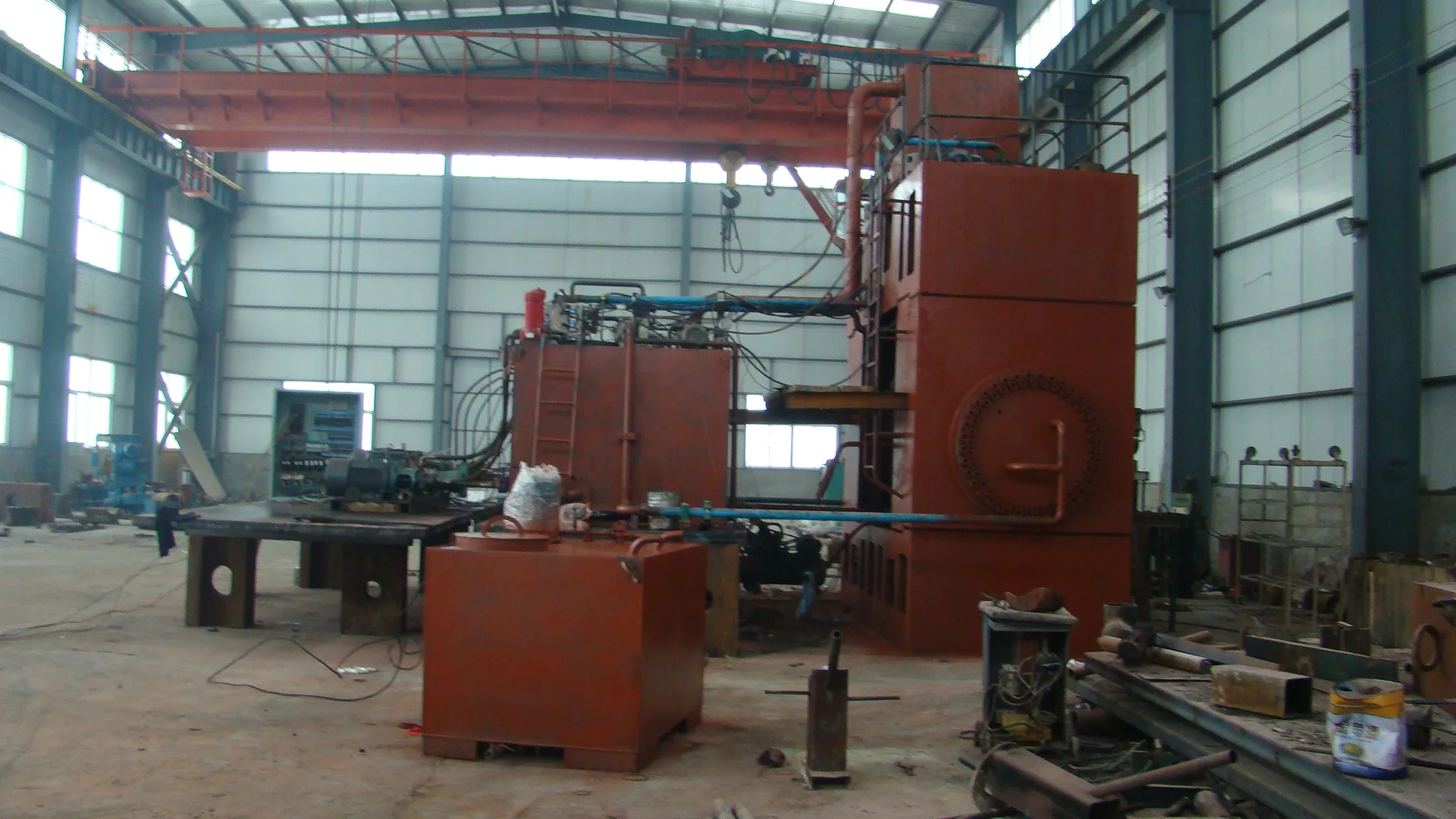 straight carbon steel cold forming hydraulic tee machine