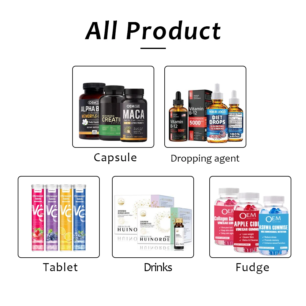 Collagen Gummies oem odm flavor vitamin biotin hair nail skin growth gummies