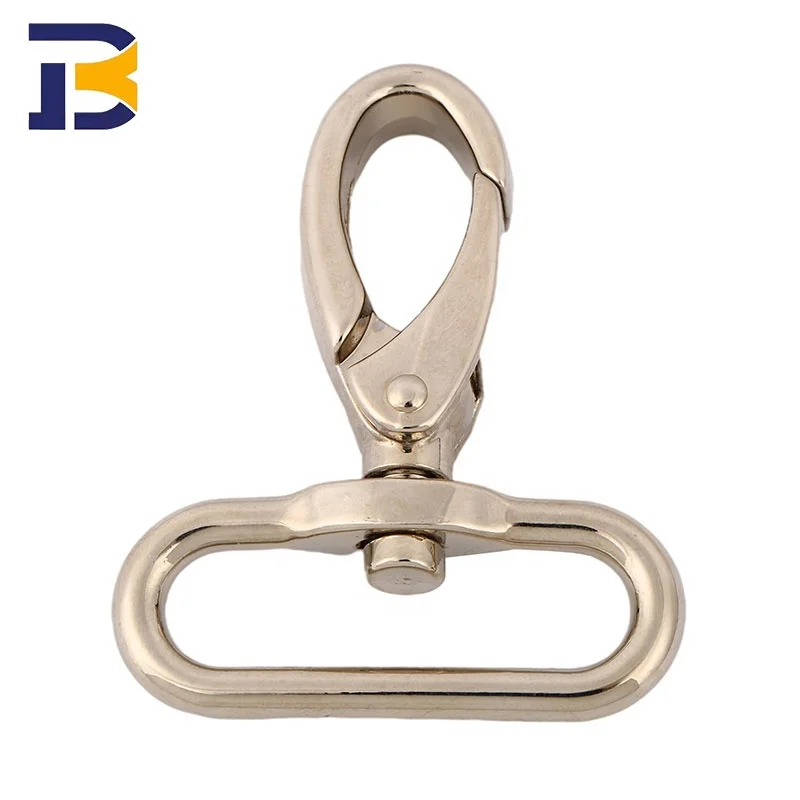 Manufacturer Promotional Small Lock Climbing Keychain Snap Hook Safety Heavy Duty Metal Spring Clip Hook Aluminum Carabiner