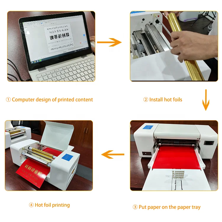 High Quality AMD360D Digital Foil Printing Machine for Papers Stamping Design