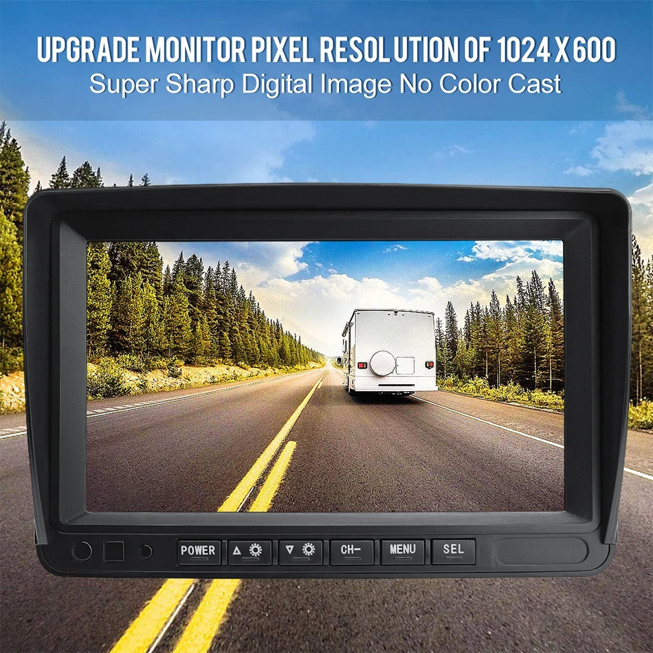 Newest AHD Main Board 7/9 Inch Digital LCD Car Monitor for Truck and Bus