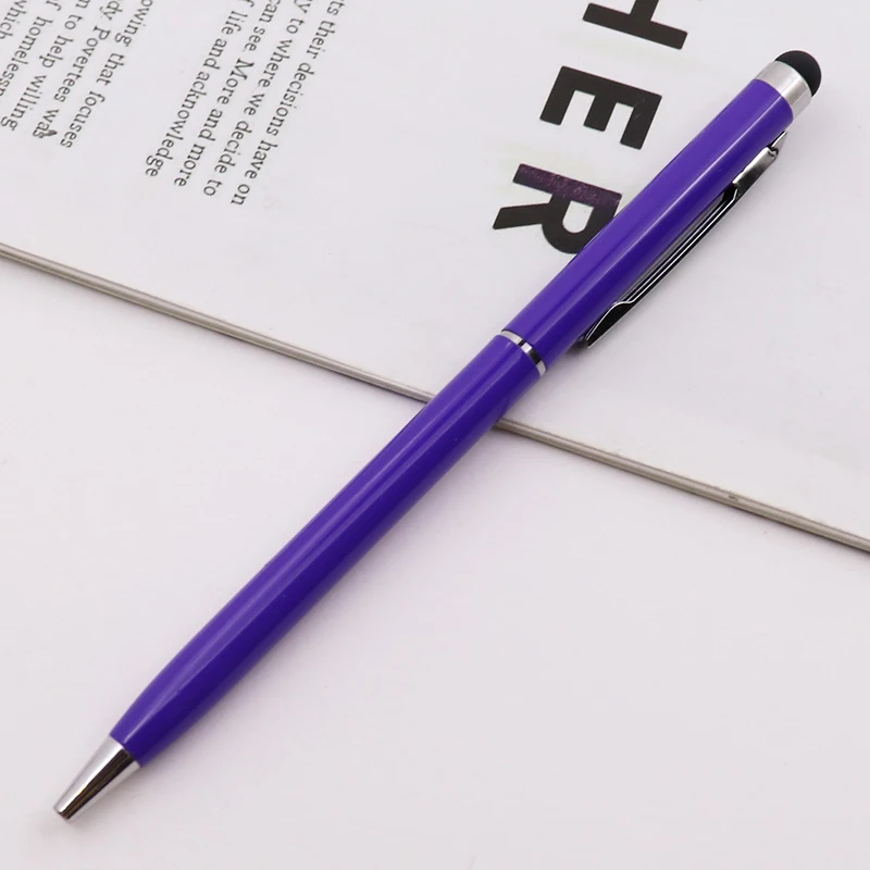 2023 New Slim 1.0mm Metal Ballpoint Pen Hot Sale Business Office Advertising Giveaway Gifts Customizable Logo Boligrafo