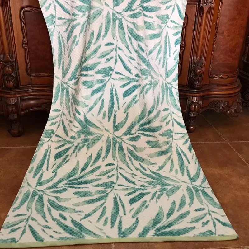  High quality printed pure cotton velour beach bath towel for