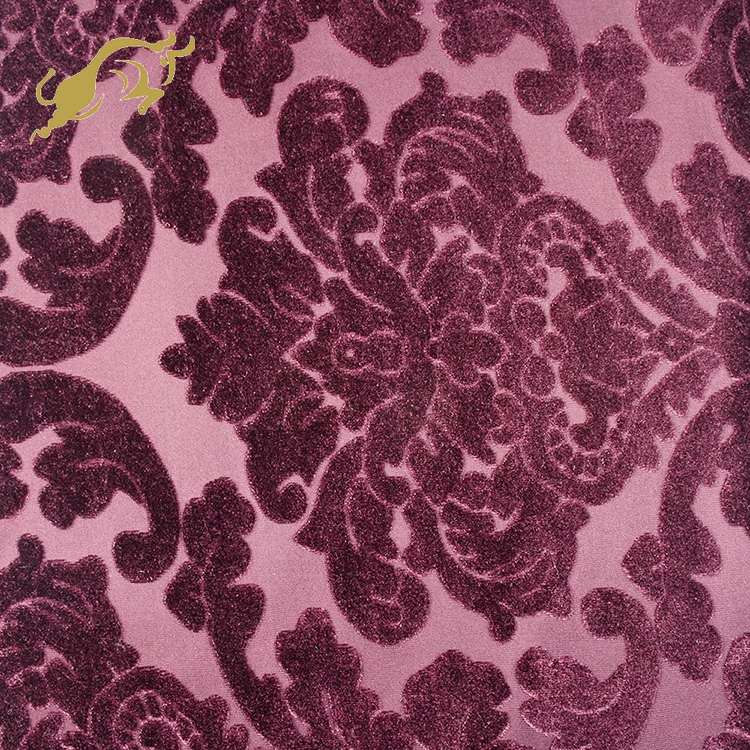 shaoxing hengniu KS velvet fabric printed embossed home textile fabric