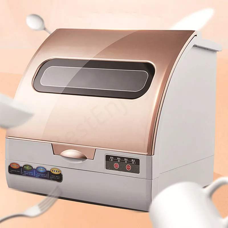 Countertop 6 Place Setting Cutlery Basket Home Dishwash Exquisit Mini Portable Containers Small Electric Machinery Dishwasher