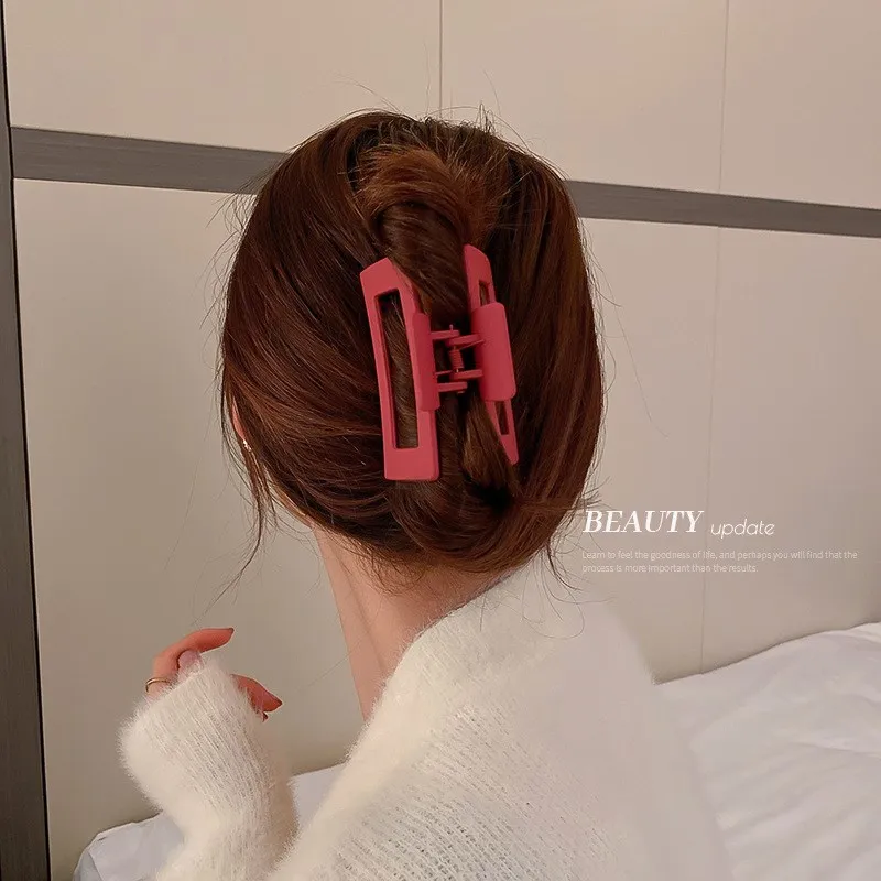 fashion wholesale square acrylic acetate hair claw clips for women