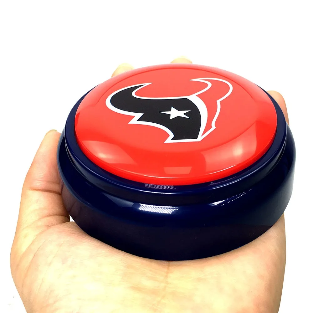 Customized Logo Round Shape Prerecorded Music Sound Button Talking Button For Dog