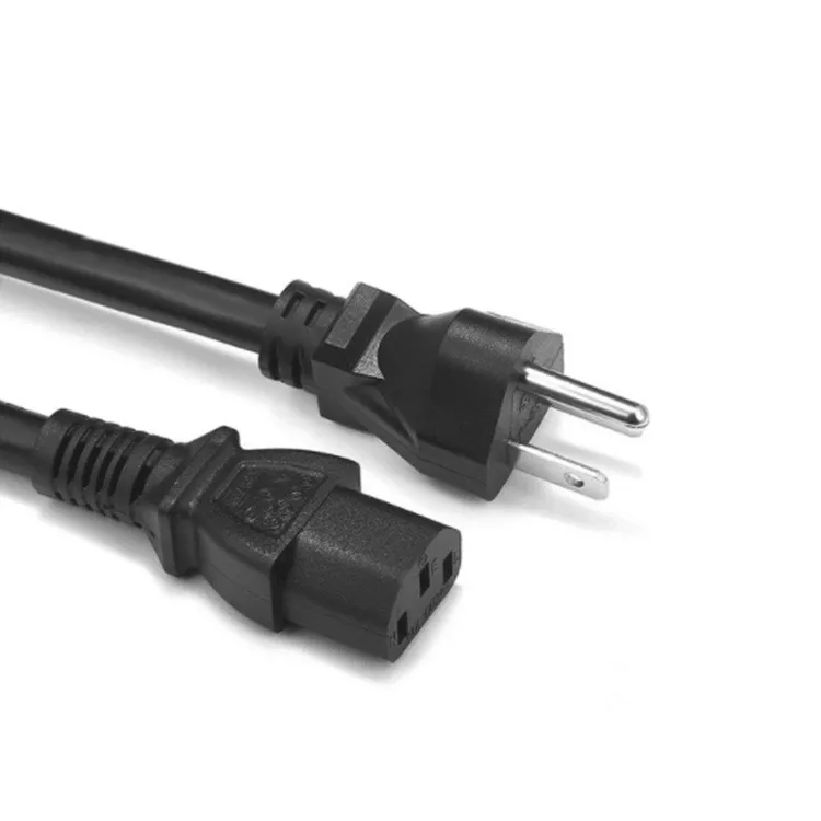 American 3 pin prong 1.2M Power Cord Cable Plug AC US Power Cords