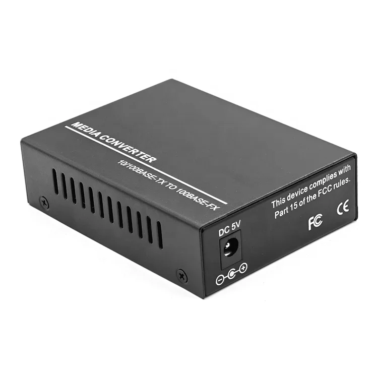 For Pair1 RJ45 Port SC Optical 10/100Mbps Single Mode MM 1310nm 1550nm 2KM Optic Network Switch Single Fiber Media converter