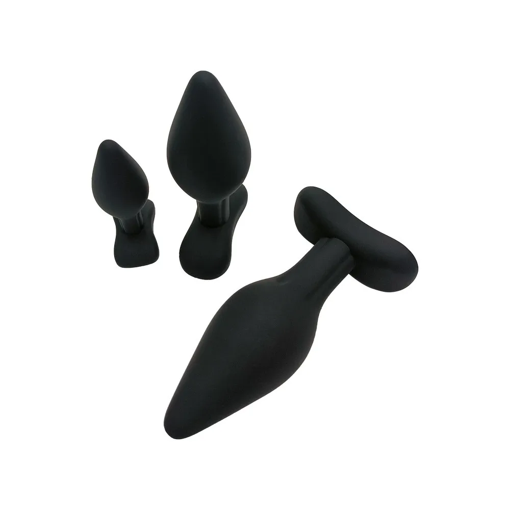 Barlow 3 pcs plug anal 3 taman big size anal plug expand