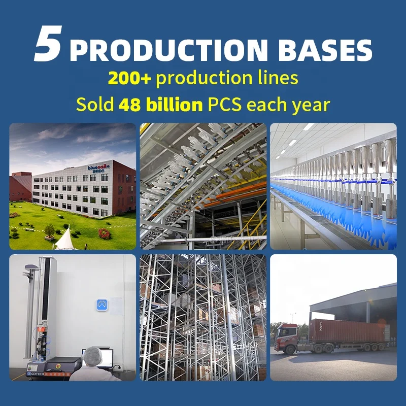 Wholesale Examination Tattoo Automobile Working Cleaning Food Grade Touch Screen Disposable White Nitrile Gloves Powder Free