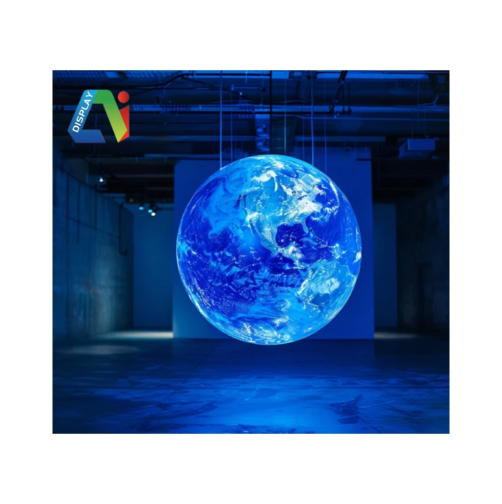 2025 Factory Christmas Series Electronic Screen LED Sphere Display Indoor 360 Degree Globe Heart& Ball Sexy Bar& KTV