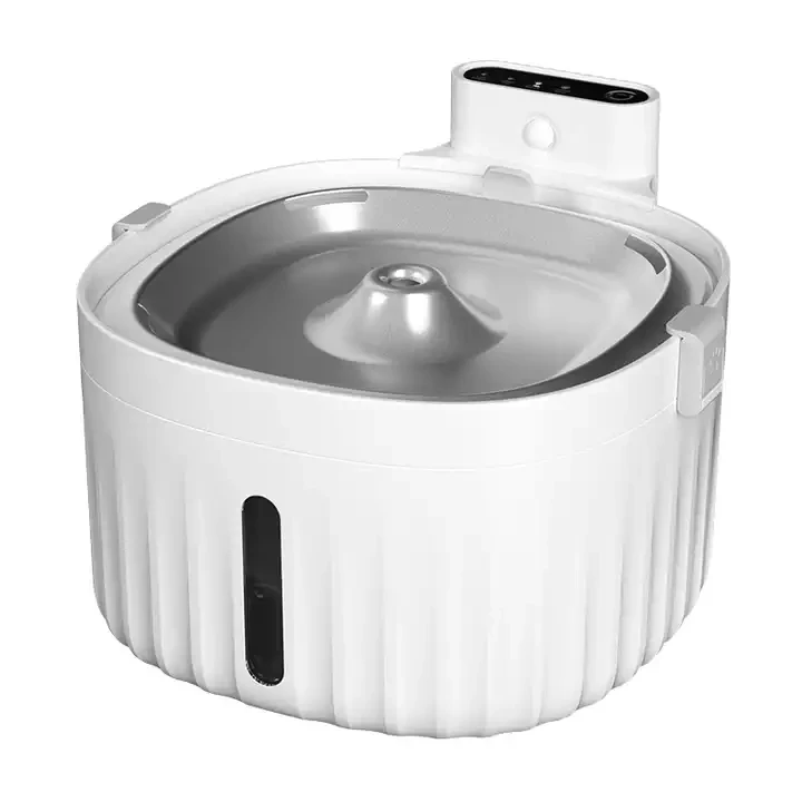 Automatic Noiseless LED Cat Water Fountain Filter Pet Drinking Water Dispenser Stainless Steel Pet Water Fountain
