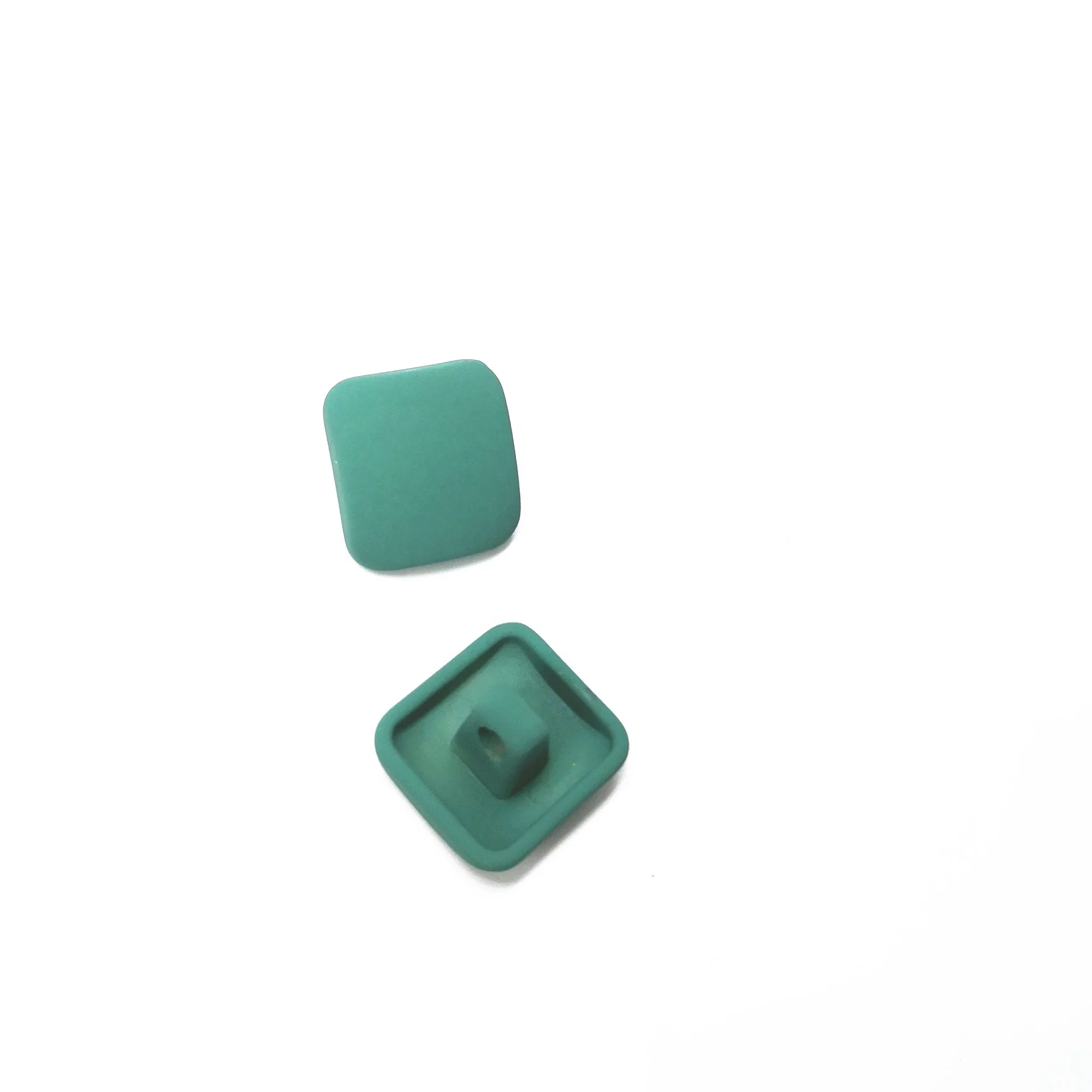 Wholesale 0.728 Inch Square Button Hair Ties Ornaments Headdress Diy Rubber Band Hair Ring Accessories