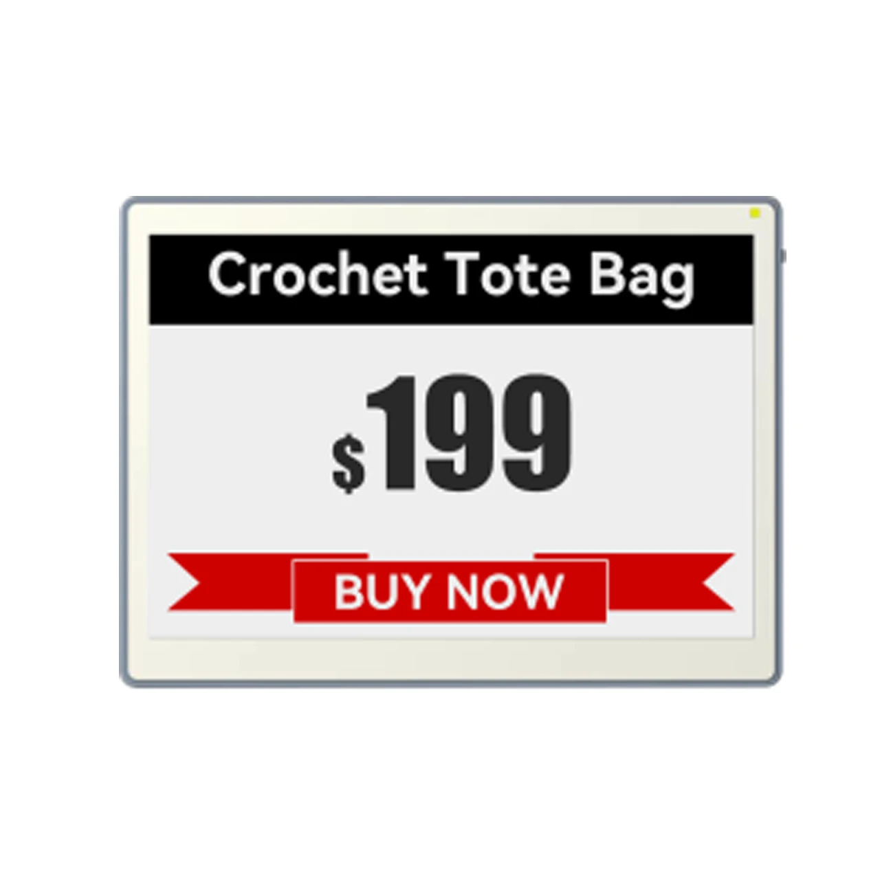 10.2 Inch wireless smart e-paper display screen office name tag e-ink digital display ESL tag for warehouse use