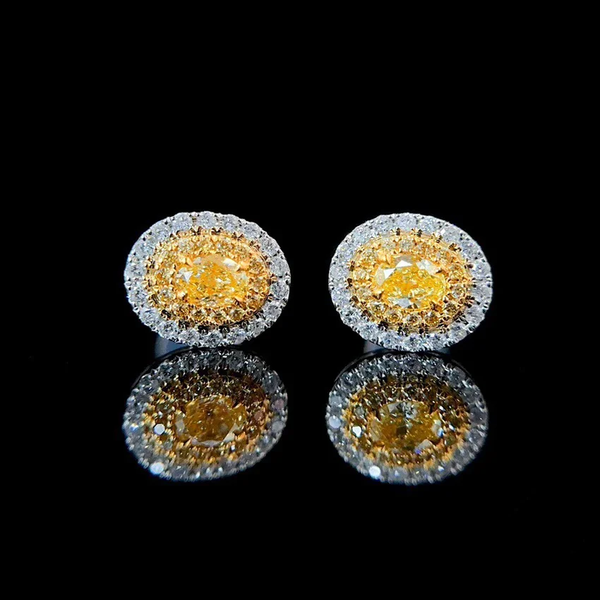 Великолепные бриллиантовые серьги на заказ бриллиантовые серьги желтые бриллиантовые серьги