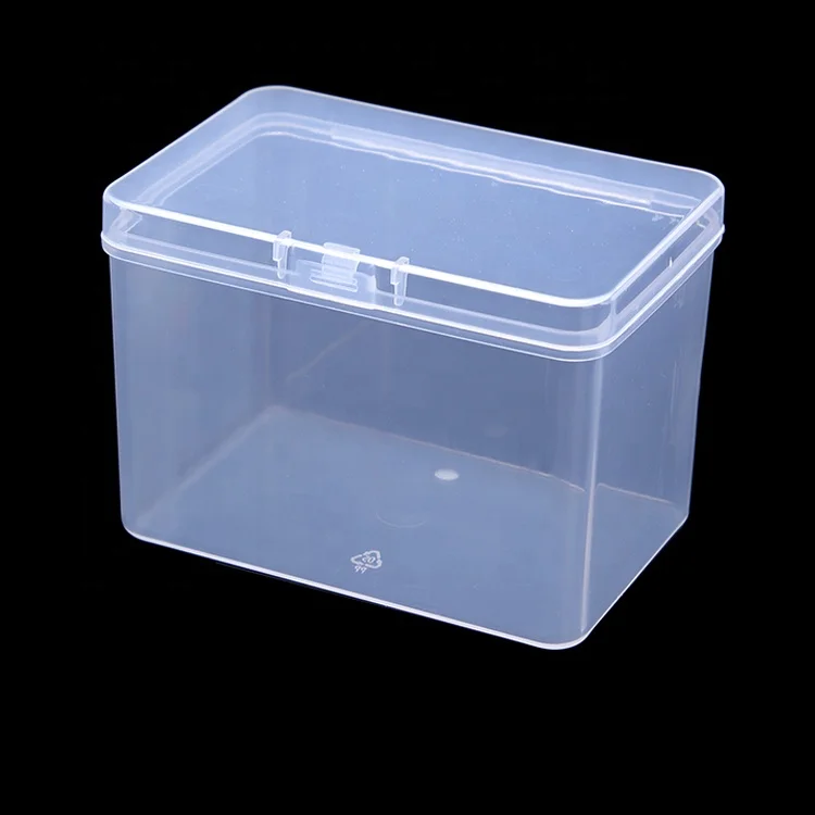 Easy Open Stocked Plastic Material Storage Industrial Screw Moving Box with Hinged Lid