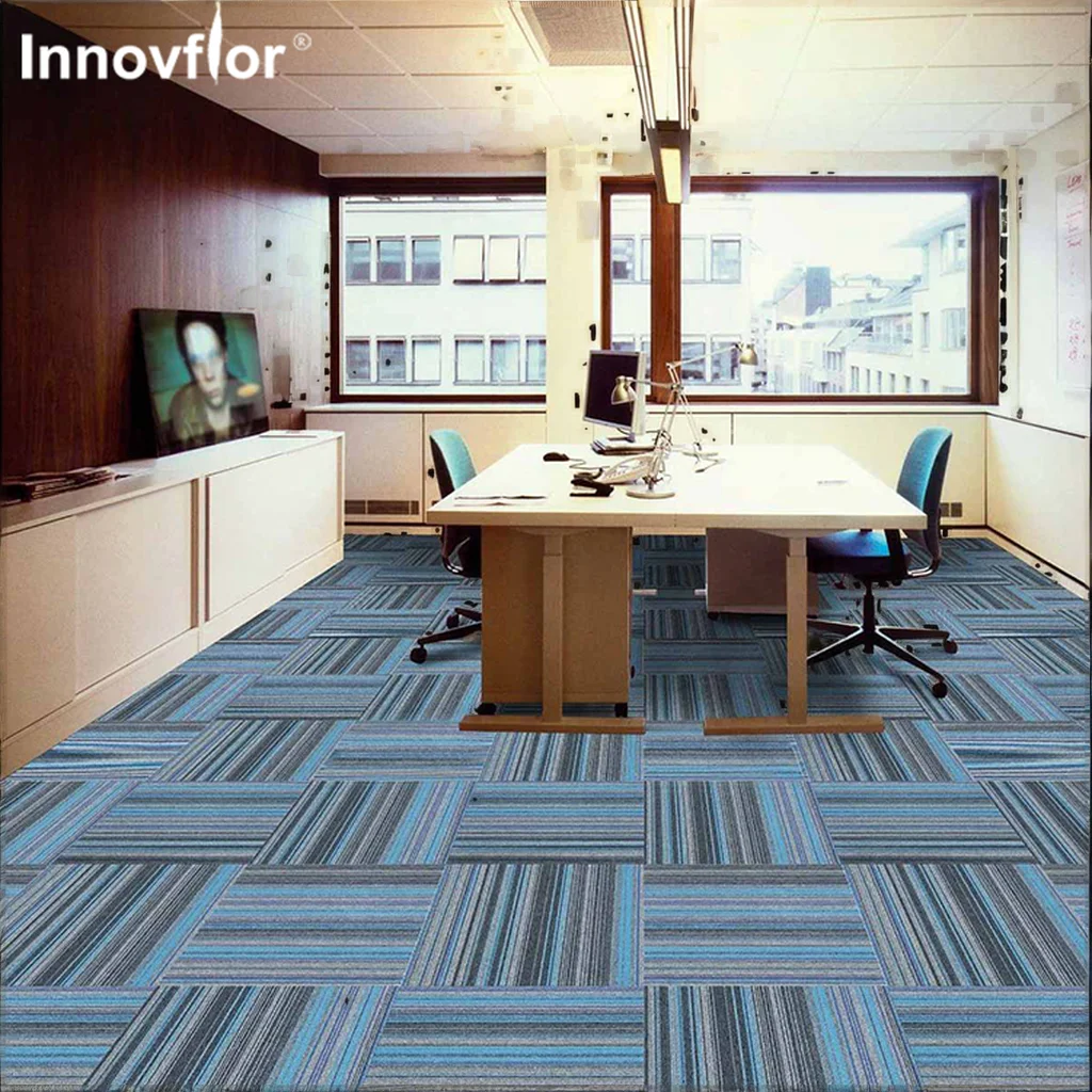 PP Carpet Tiles Modern Washable PVC Backing Modular Carpet for Home Commercial Office Factory Available