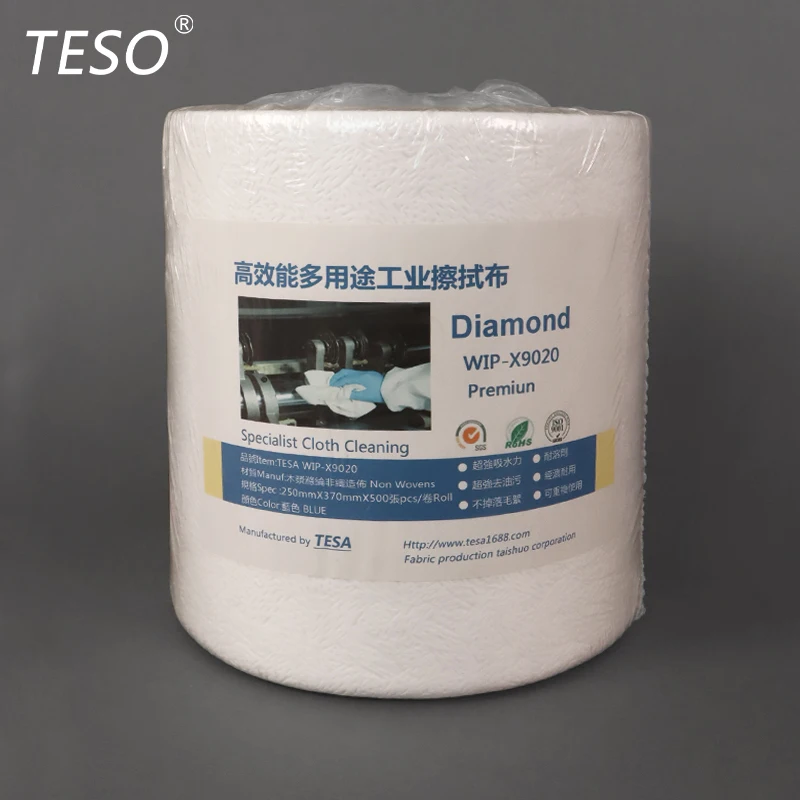 90 China Supplier Disposable Dry Strong Absorption Industrial Wipes Industry Wiping Cloth for Car Cleaning