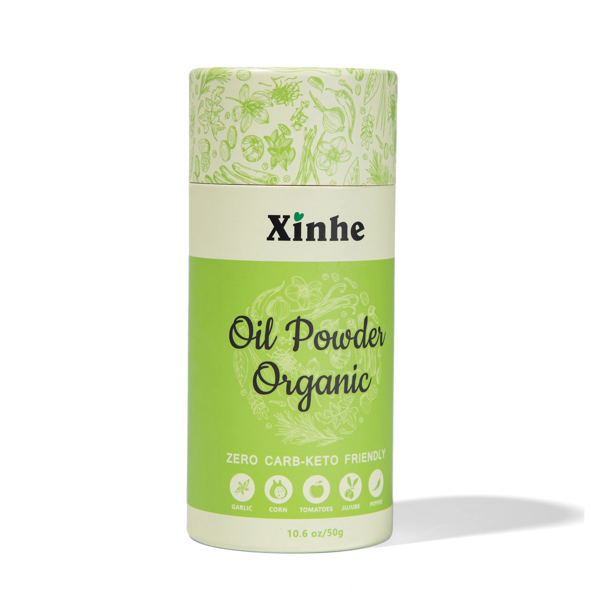 Custom Logo Eco Friendly Shaker Container Food Packaging Paper Tube Round Sifter Containers For Spices Salt Packaging