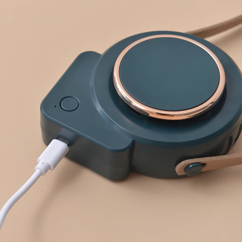 2023 summer  leafless without blade air cooler USB personal rechargeable neck fan