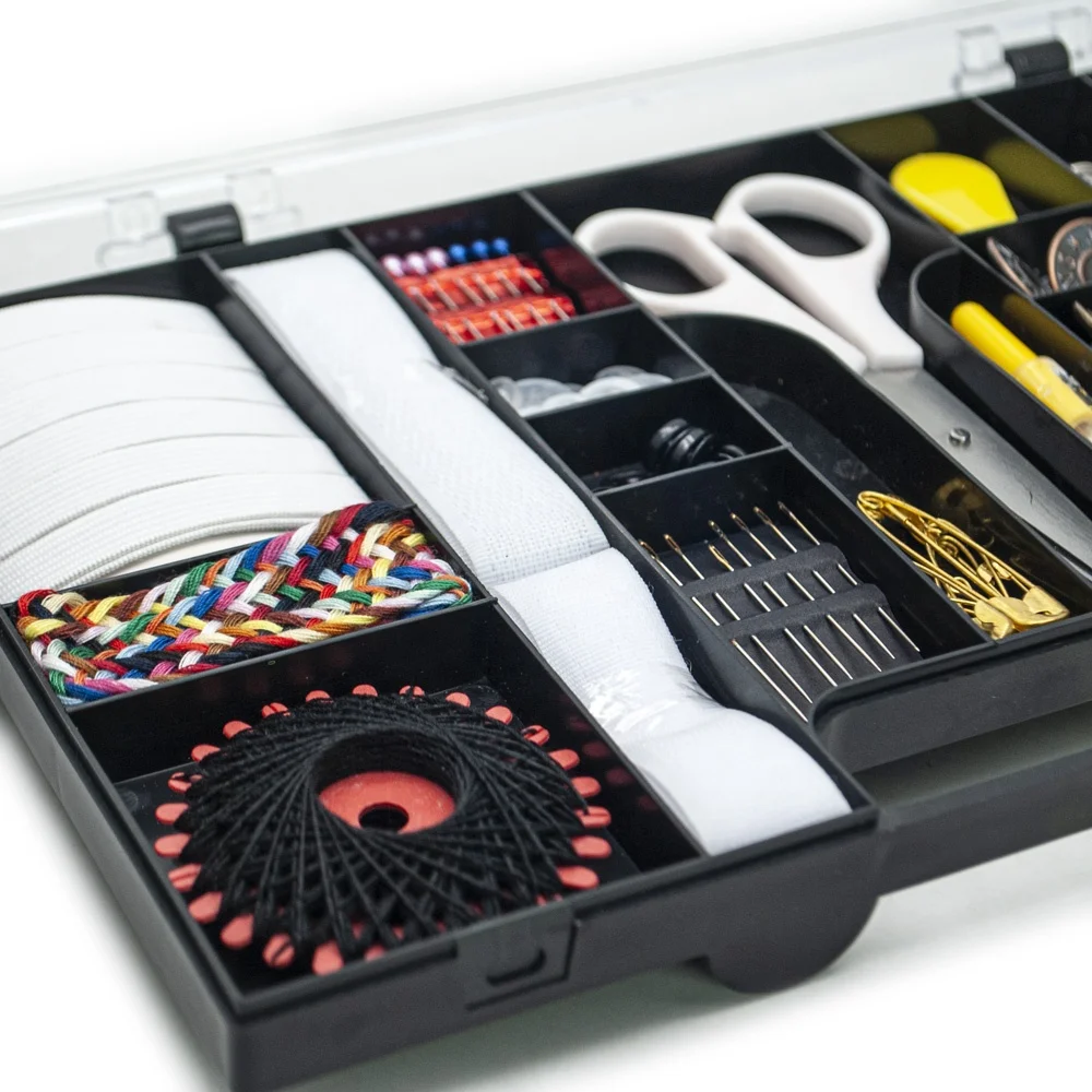 90 pcs pack multi function professional sewing kit box for hand sewing and sewing machine
