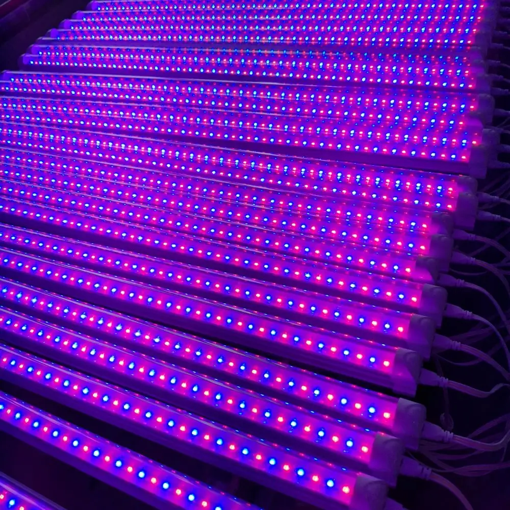 best indoor plant growth lamp strip uv ir bar t8 led grow tube light 15w 2ft3ft4ft5ft blue rootstock  flowers growing red light