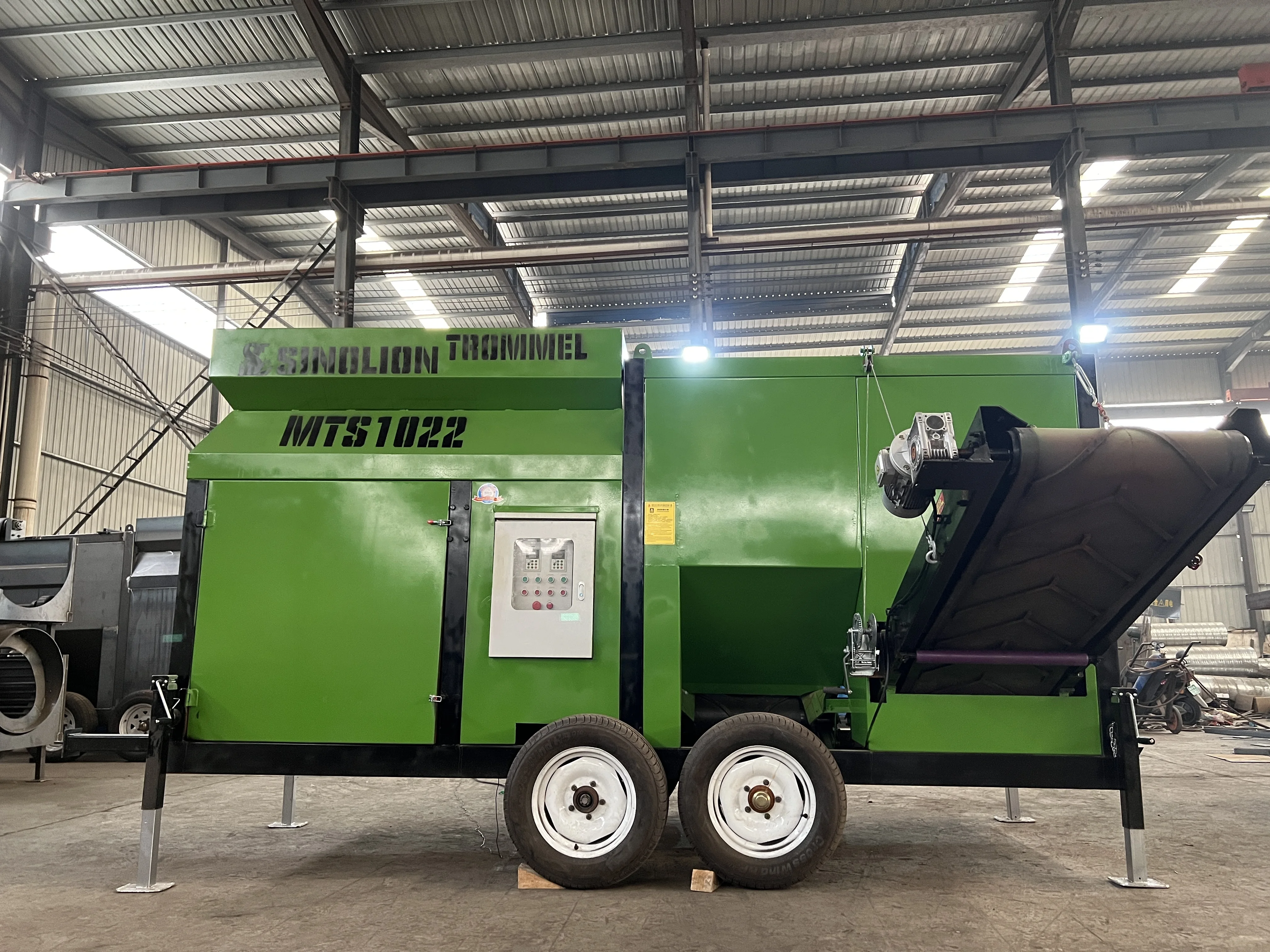 Rotations Hopper Heavy Duty Trommel Separation Screen for Aluminum Scrap