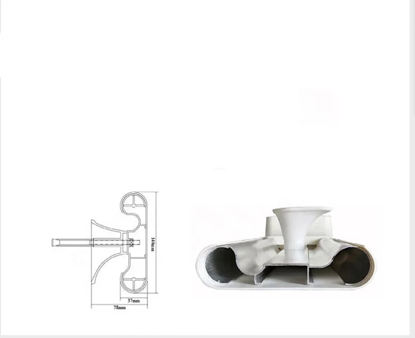 Elderly Aluminum Plastic Nursing Home Cover Plastic Pvc Hospital Corridor Handrail For Disabled