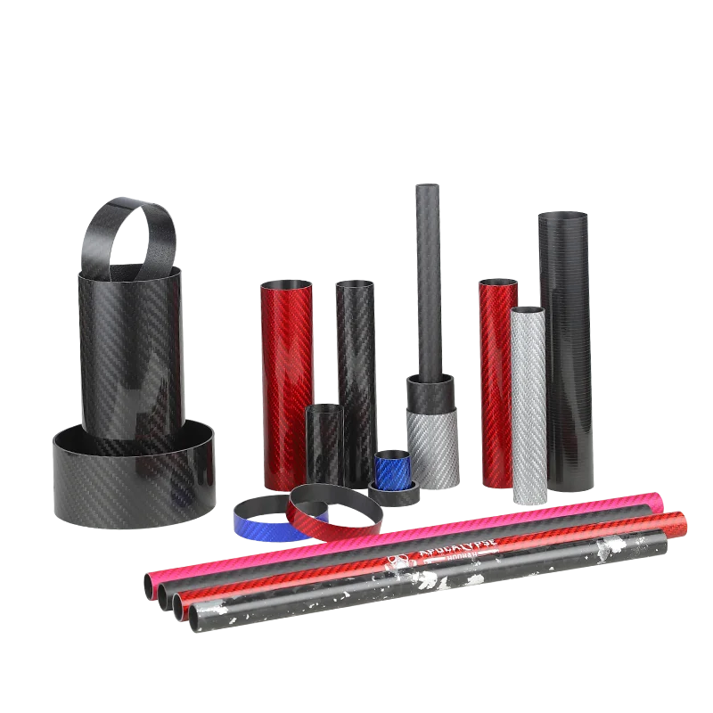 Manufacturers direct sales of high quality carbon tube custom heat resistant carbon tube 3k carbon  tube connectors