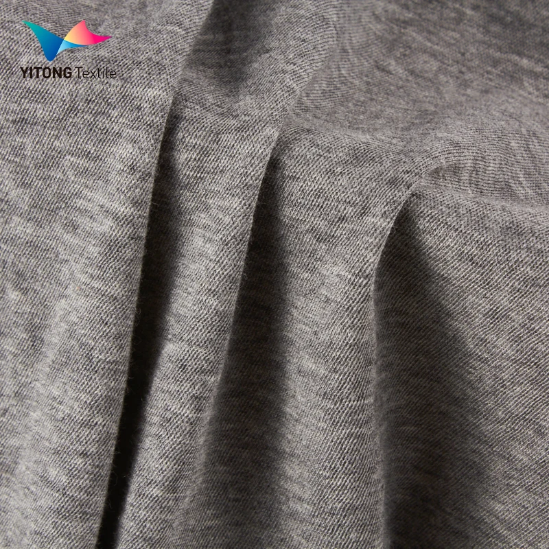 Factory Supply 128 gsm Cotton Wool Knit Fabric 70% Cotton 30% Wool Fabric for Thermal Pajamas Fabric