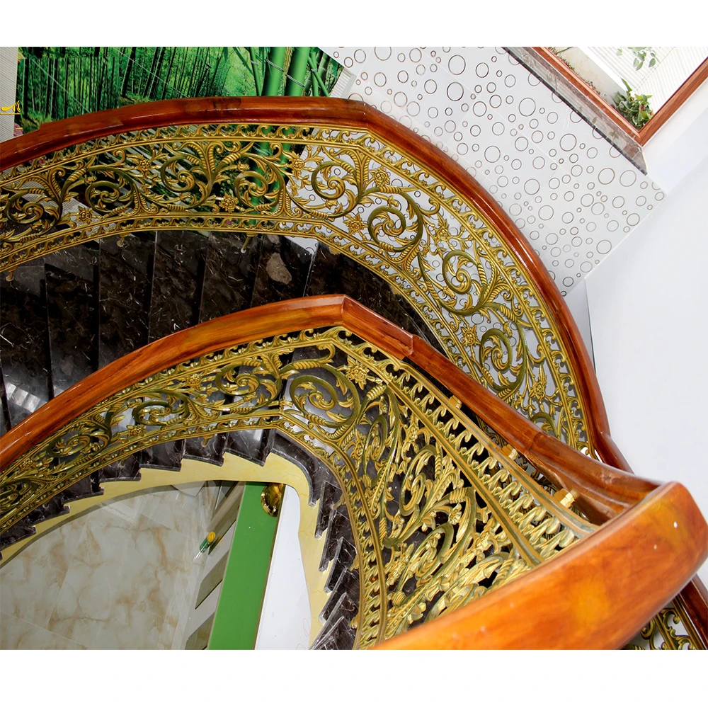 Top Wood wrought iron stair Railing Handrail Profiles