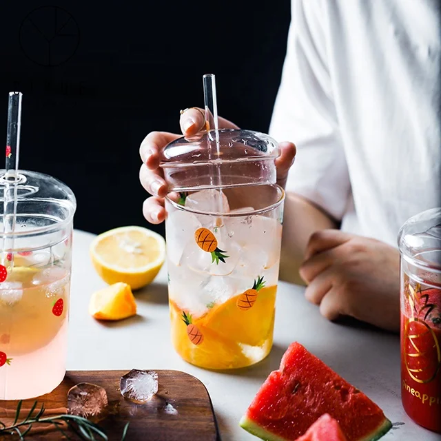 Уникальная стеклянная чашка для мороженого разные стили глубокий Многофункциональный стакан холодного питья