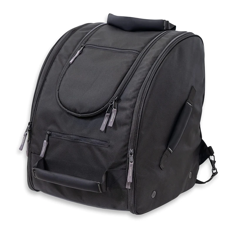 Outdoor Travel Ski Boot Bag Heat Wheeled Snowboard Waterproof Ski Shoe Boot Helmet Backpack Bag for RoundTrip Boot Bag